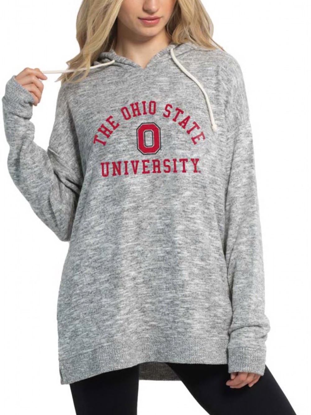 The Ohio State University Gray Pullover tunic Hoodie